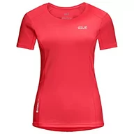 Koszulki i topy damskie - Jack Wolfskin Jack Wolfskin Damski T-shirt Narrows T-shirt damski czerwony czerwony M 1807361-668-Medium - miniaturka - grafika 1