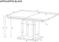Stoły - Stół rozkładany APPIA 130210x80 dąb stirling ENDO - miniaturka - grafika 1