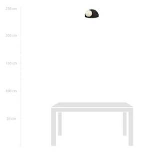 Kinkiet Form 7, 30 cm x 15 cm, czarny/opalowy - Lampy ścienne - miniaturka - grafika 5