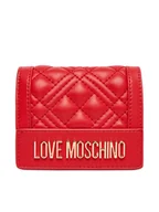 Portfele - LOVE MOSCHINO Mały Portfel Damski JC5601PP0NLA0500 Czerwony - miniaturka - grafika 1