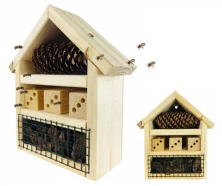 Karmniki dla ptaków - Domek Budka hotel dla insektów, pszczół,murarek Hd - grafika 1