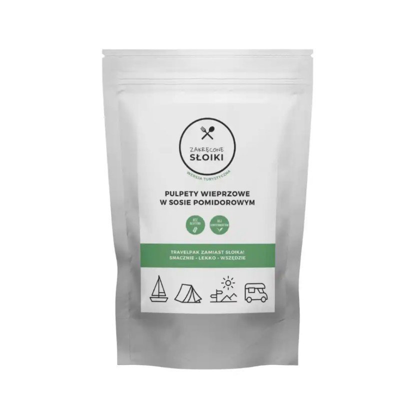 Danie obiadowe Zakręcone Słoiki Pulpety wieprzowe w sosie pomidorowym 900ml