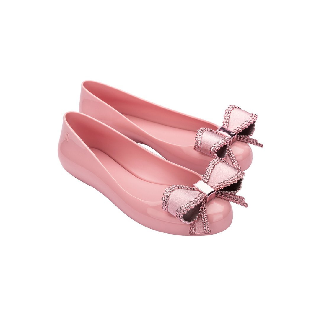 Melissa Sweet Love VIII AD Pink/ Metallic Pink Baleriny Damskie Różowe 39