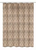 Zasłony prysznicowe - Kleine Wolke Zag Cotti Tekstylna Zasłona prysznicowa premium brązowa 180x200 cm - miniaturka - grafika 1