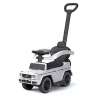 Jeździki dla dzieci - Jeździk z rączką Mercedes Benz G-Class biały Baby Mix - miniaturka - grafika 1