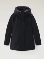 Kurtki damskie - Woolrich Parka puchowa "Boulder" w kolorze granatowym - miniaturka - grafika 1
