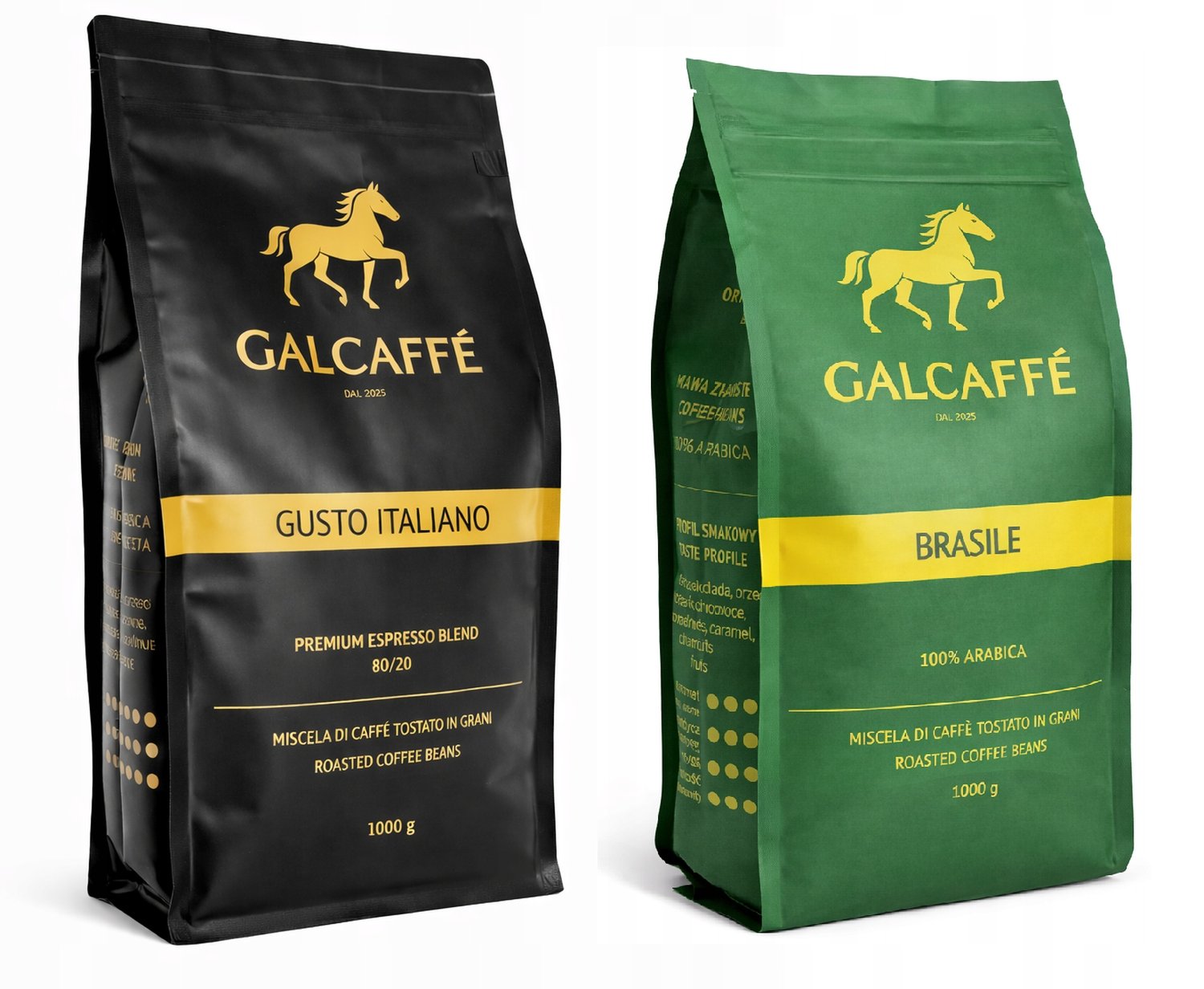 Kawa ziarnista Galcaffe Gusto Italiano Brasile 1KG x 2szt