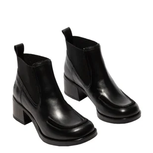 Botki Fly London KATH 016 Black Naomi Chamois P145016000 - Botki damskie - miniaturka - grafika 2