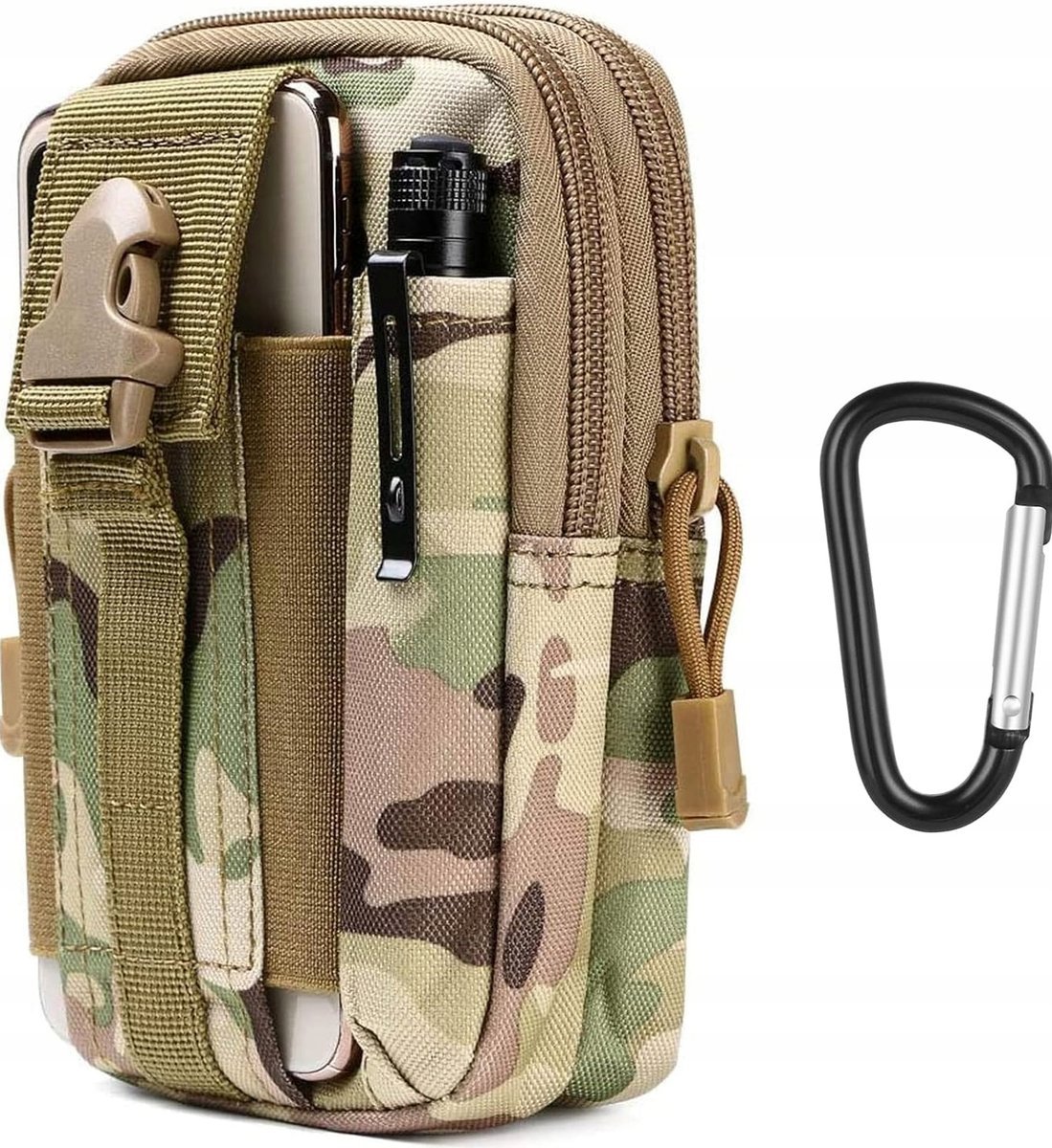 SASZETKA TAKTYCZNA 18X12X4CM KAMUFLAŻ ZASOBNIK TORBA ETUI WODOODPORNA MOCNA