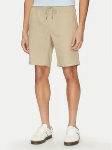 Tommy Hilfiger Szorty materiałowe Harlem MW0MW37804 Beżowy Regular Fit - Spodenki męskie - miniaturka - grafika 1