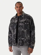 Kurtki męskie - Karl Lagerfeld Jeans Kurtka jeansowa B1M14033 Szary Regular Fit - miniaturka - grafika 1