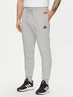 Spodnie sportowe męskie - adidas Spodnie dresowe Essentials Fleece HL2230 Szary Regular Fit - miniaturka - grafika 1