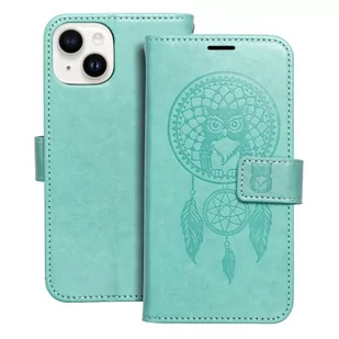 OEM Kabura Mezzo Book Do Iphone 14 Łapacz Snów Zielony - Etui i futerały do telefonów - miniaturka - grafika 1
