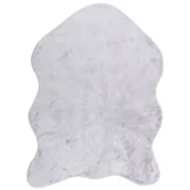 Dywany - Dywan sztuczna skóra Rabbit puszysty 60 x 90 cm szary - miniaturka - grafika 1