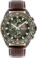 Zegarki męskie - Zegarek męski SWISS MILITARY SMWGC0001840 zielony sportowy wojskowe - miniaturka - grafika 1