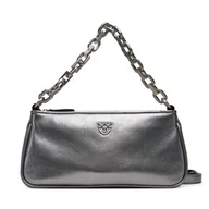 Torebki damskie - Torebka PINKO Half Moon Baguette Mini AI 25-26 PLTT 105069 A2O9 Srebrny - miniaturka - grafika 1