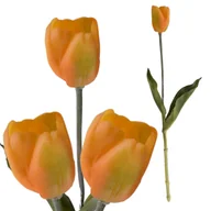 Sztuczne kwiaty - Tulipan Gumowany Jak Żywy Kwiaty Do Wazonu Dekoracyjne Żółte Tulipany - miniaturka - grafika 1