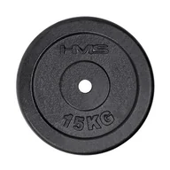 Pozostały sprzęt siłowy - HMS TCZ15 TALERZ CZARNY 15 KG 1AB-17-61-005 - miniaturka - grafika 1