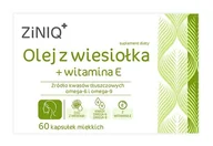 Witaminy i minerały - ZiNIQ Olej z wiesiołka + Witamina E, 60 kapsułek - miniaturka - grafika 1