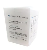 Apteczki i materiały opatrunkowe - Intra Med Kompresy Gazowe Niejałowe, 5cm X 5cm 13 N/8w'a100 - miniaturka - grafika 1