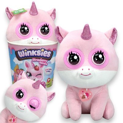 WINKSIES Maskotka TRUSKAWKOWY JEDNOROŻEC Pluszowa Przytulanka Dźwięk