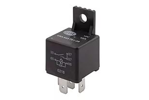 HELLA 4RA 933 791-091 Przekaźnik, prąd pracy - 12V - 5- biegunowy - Zestyk zwierny - z łącznikiem/z diodą gaszącą/zabezpieczającą - Oświetlenie samochodowe - akcesoria - miniaturka - grafika 1