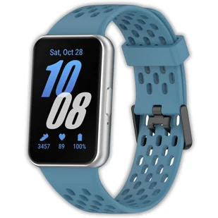 Opaska pasek perforowany Vanfone do Samsung Galaxy Fit 3 SM-R390, niebieski - Akcesoria do smartwatchy - miniaturka - grafika 1
