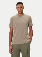 Koszulki męskie - Napapijri T-Shirt S-Back Graphic NP0A88SU Beżowy Regular Fit - miniaturka - grafika 1