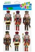 Craft with Fun Naklejki 3D dziadek do orzechów Boże Narodzenie - Zabawki kreatywne - miniaturka - grafika 1
