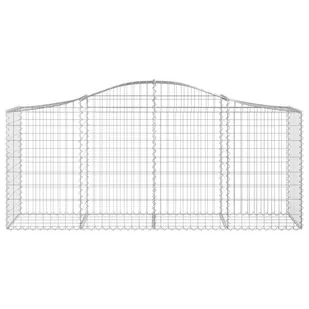 VIDAXL Kosze gabionowe, 15 szt, 200x50x80/100 cm, galwanizowane żelazo - Ogrodzenia - miniaturka - grafika 5