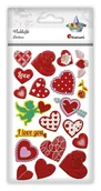 Zabawki kreatywne - Naklejki wypukłe serca mix 20szt - miniaturka - grafika 1