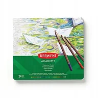 Przybory szkolne - DERWENT Kredki akwarelowe 24kol metalowe opakowanie Derwent Academy 2301942 - miniaturka - grafika 1