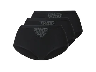 esmara® Majtki figi damskie z bawełny, 3 pary (Czarny, S(36/38)) - Majtki damskie esmara® Majtki figi damskie z bawełny, 3 pary (Czarny, S(36/38)) - Majtki damskie - miniaturka - grafika 1