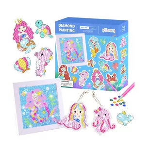Kreatywne Mozaiki Diamentowe Naklejki Ramka Brelok - Zabawki interaktywne dla dzieci - miniaturka - grafika 1