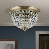 Lampy sufitowe - Lampa sufitowa Plafon, patyna/przezroczysta, Ø35cm - miniaturka - grafika 1