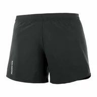 Spodnie sportowe damskie - Spodenki Salomon Cross 5 W Deep Black - miniaturka - grafika 1