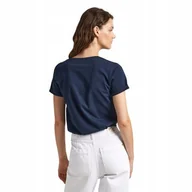 Koszulki i topy damskie - PEPE JEANS KOSZULKA DAMSKA T-SHIRT GRANATOWA r.L - miniaturka - grafika 1
