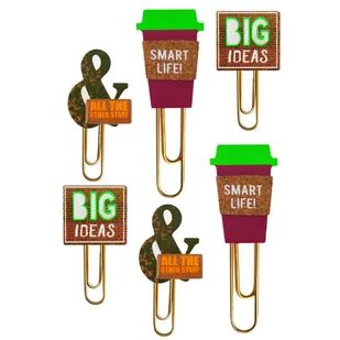 incood. Zestaw spinaczy. Big ideas 6 szt. - Spinacze i klipsy do papieru - miniaturka - grafika 1