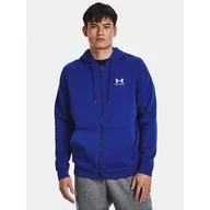 Bluzy męskie - Bluza fitness męska UNDER ARMOUR Icon Fleece Full-Zip Hoodie z kapturem - miniaturka - grafika 1