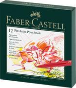 Pozostałe akcesoria dla plastyków - Faber-Castell PITT ARTIST PEN STUDIO BOX 12 KOL. - miniaturka - grafika 1