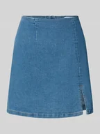 Spódnice - Dopasowana spódnica jeansowa z mieszanki bawełny model 'NELLY' - miniaturka - grafika 1