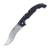 Noże - Cold Steel - Nóż składany Voyager Vaquero XL Serrated - AUS10A - Czarny - 29AXVS - miniaturka - grafika 1