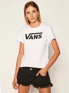 Koszulki i topy damskie - Vans T-Shirt Wm Flying V Crew Tee VN0A3UP4 Biały Regular Fit - miniaturka - grafika 1