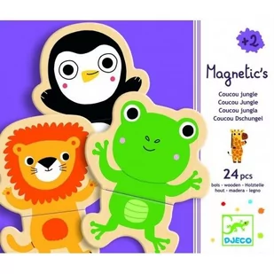 Djeco Drewniana układanka magnetyczna Dżungla - Układanki dla dzieci - miniaturka - grafika 3