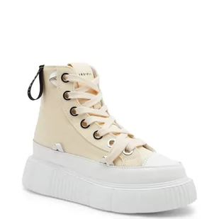INUIKII Skórzane Trampki MATILDA CANVAS HIGH 23 - Trampki damskie - miniaturka - grafika 1