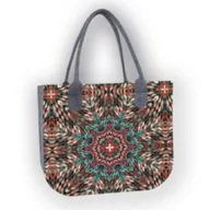 Torebki damskie - Duża Damska Torba Filcowa na ramię w stylu boho Lady Pocahontas - miniaturka - grafika 1
