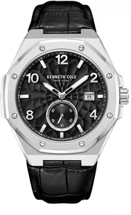 Zegarek Zegarek męski KENNETH COLE KCWGX0059001 czarny klasyczny - Zegarki męskie - miniaturka - grafika 1
