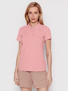 4F Polo H4L22-TSD355 Różowy Regular Fit - Koszulki sportowe damskie - miniaturka - grafika 1
