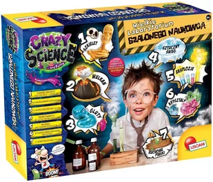Lisciani Crazy Science Wielkie laboratorium szalonego naukowca - Mały naukowiec - miniaturka - grafika 2