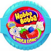 Gumy do żucia, lizaki, dropsy - Wrigley Guma Hubba Bubba Mega Lang Tape 56g - miniaturka - grafika 1
